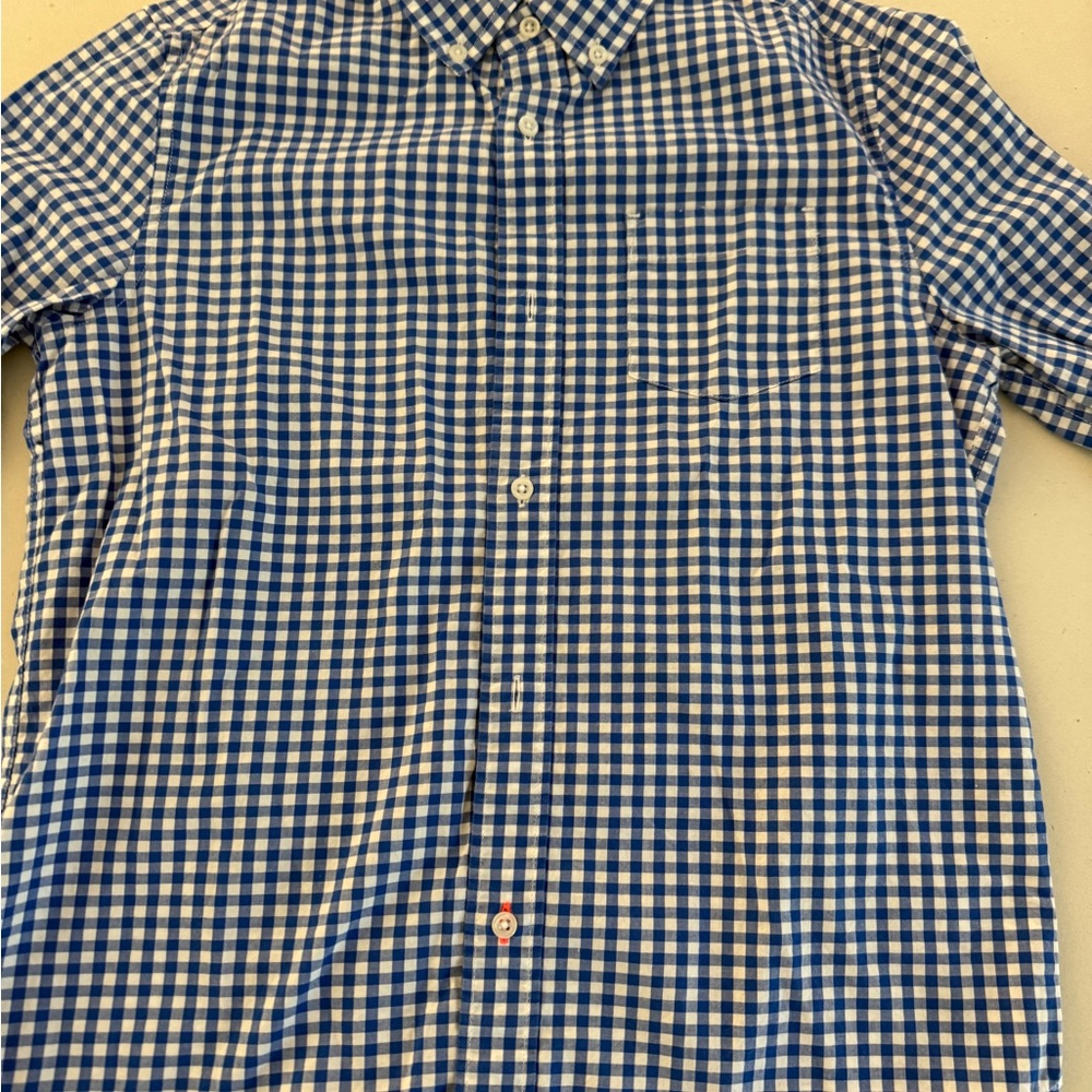 Crewcuts Blue and White Checkered Men's Shirt